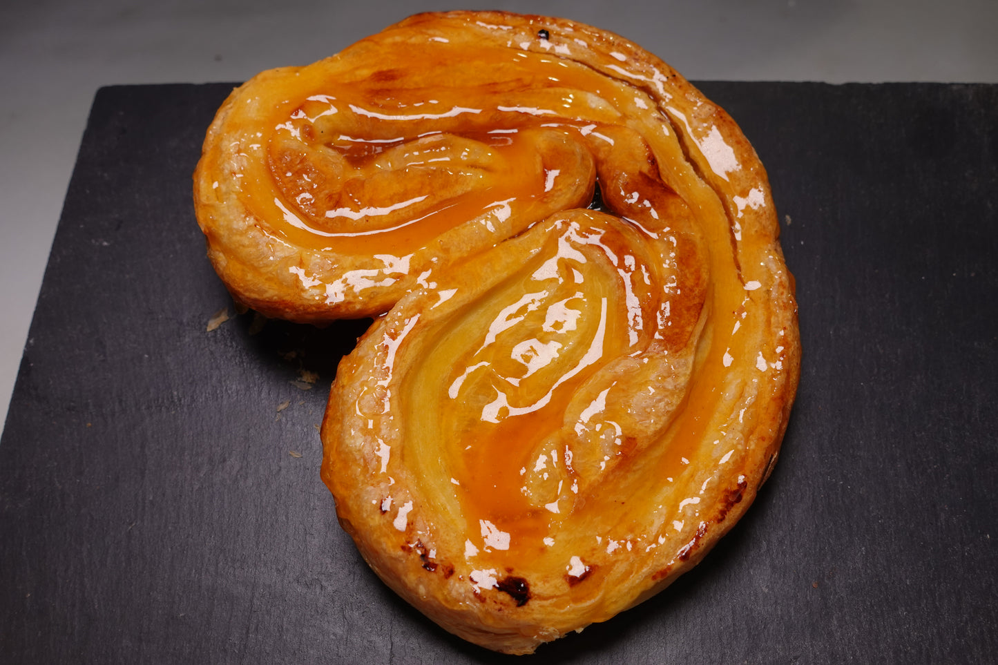 Palmeras con glaseado de albaricoque
