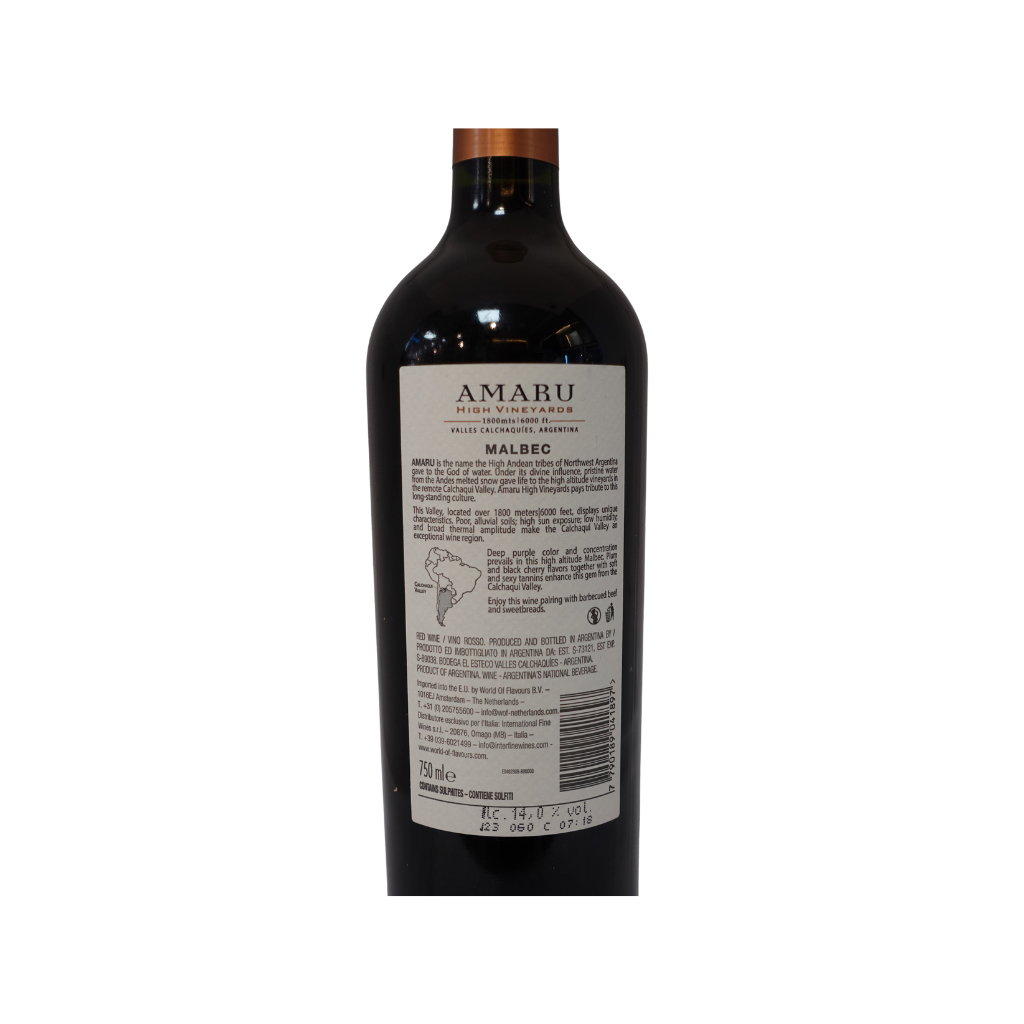 Amaru High Vineyards Malbec 2021