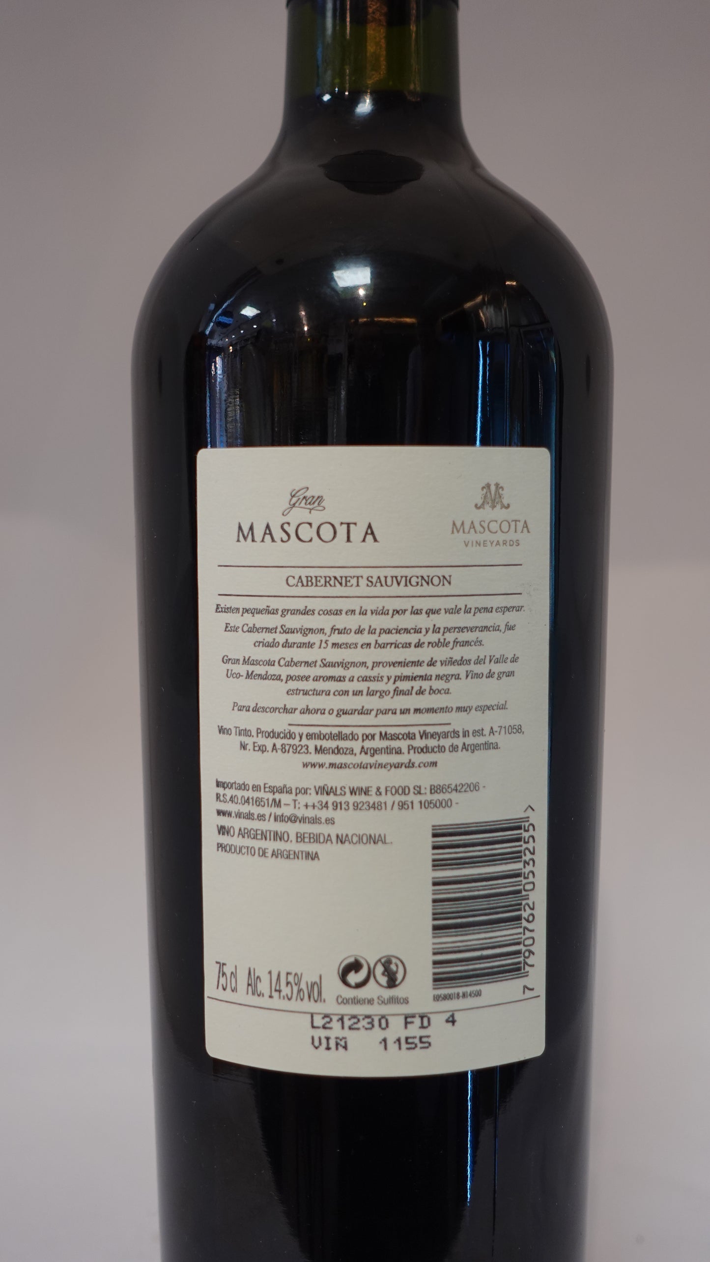 Gran Mascota Cabernet Suvignon 2019