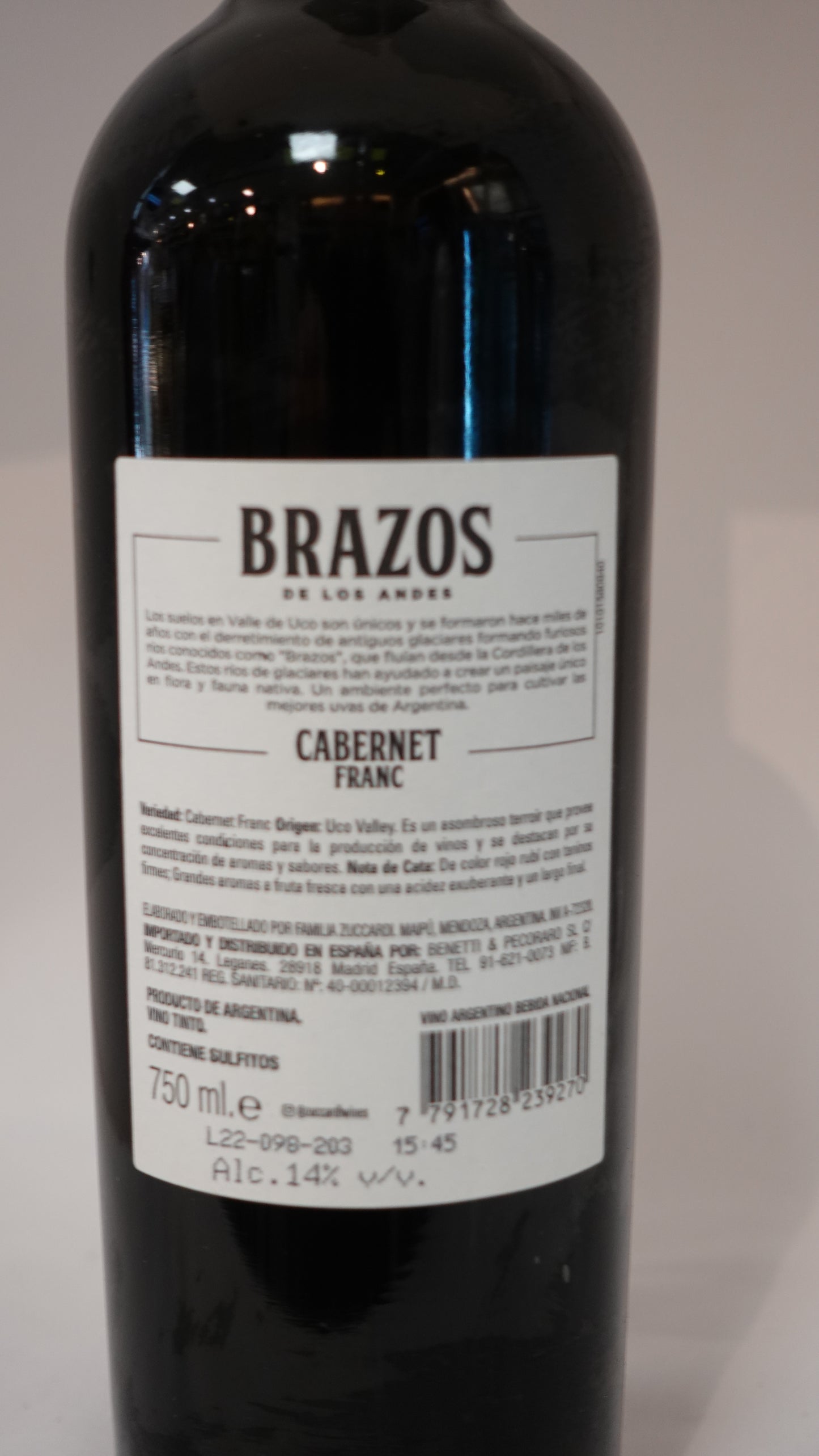 Brazos de los Andes Cabernet Franc 2020