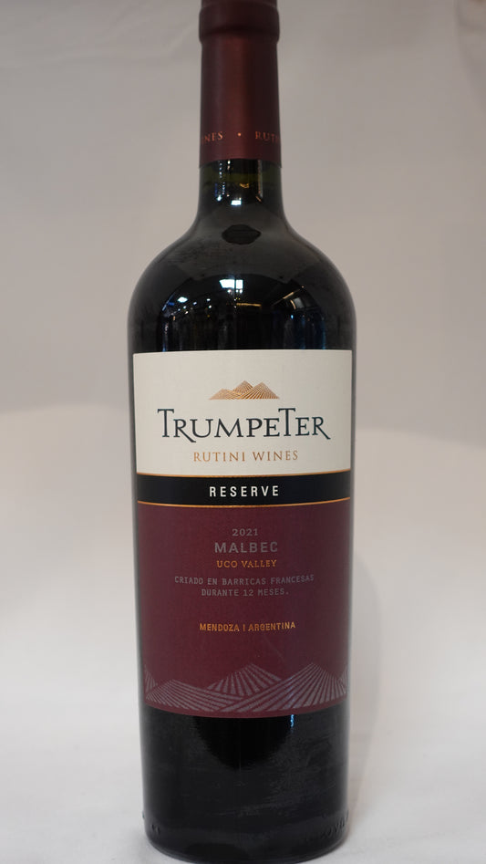 Trumpeter Rutini Wines Reserve 2021 Malbec UCO VALLEY