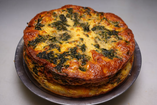 Quiche de espinacas y queso