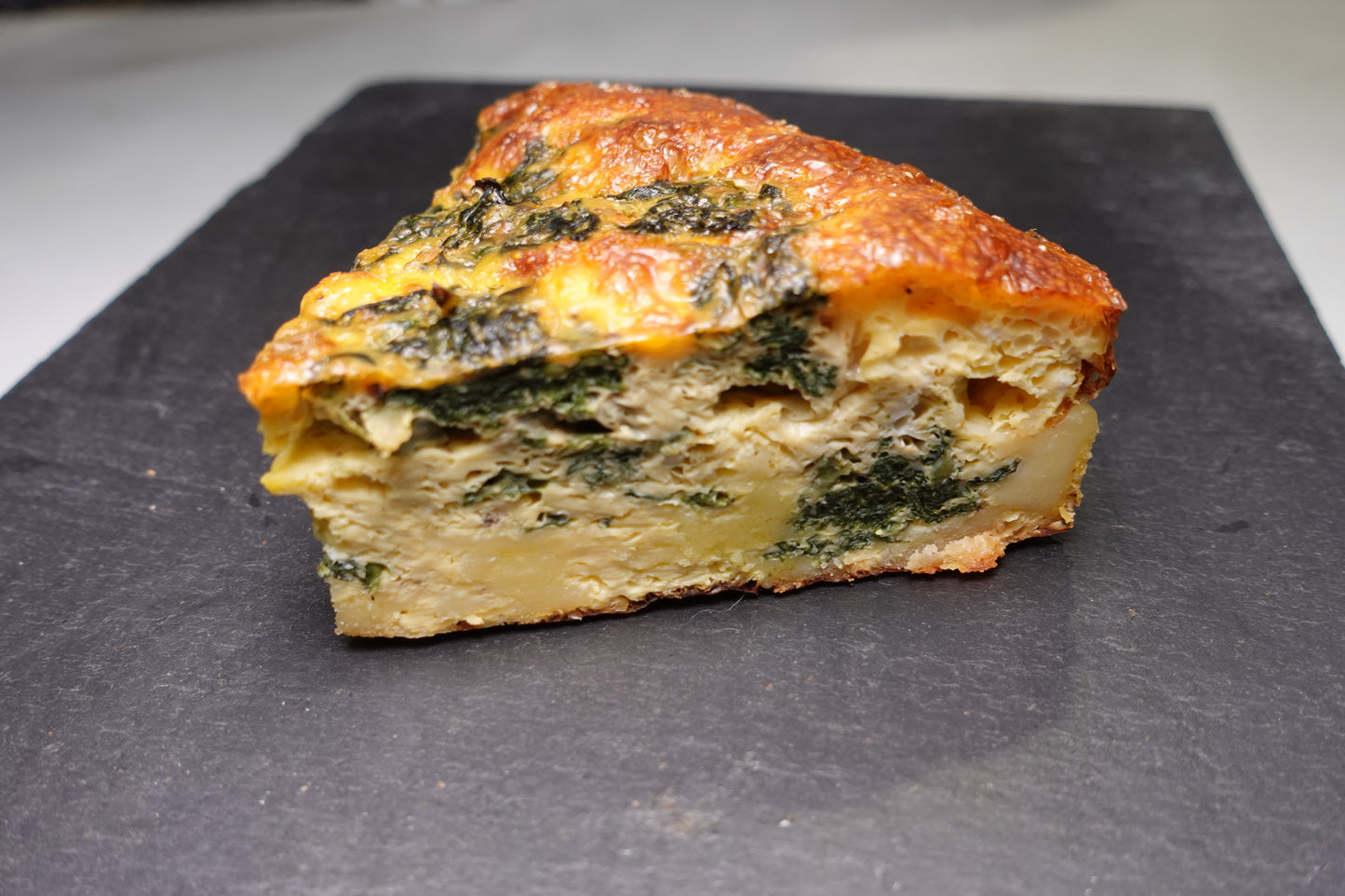 Quiche de espinacas y queso