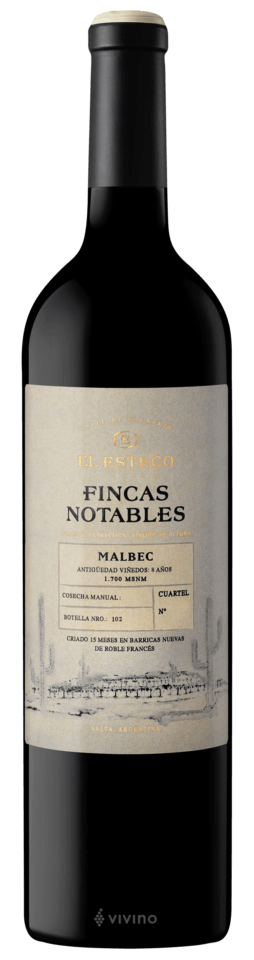 El Esteco Fincas Notables Malbec 2019